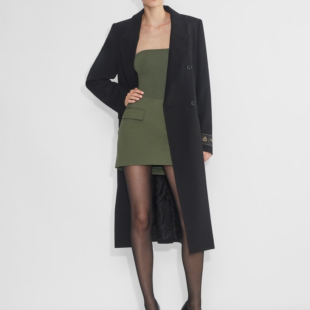 Aritzia Babaton Stationary Skirt - Army Green - Picture 4 of 10